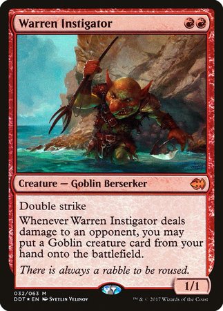 Warren Instigator [Duel Decks: Merfolk vs. Goblins] | Exor Games Truro