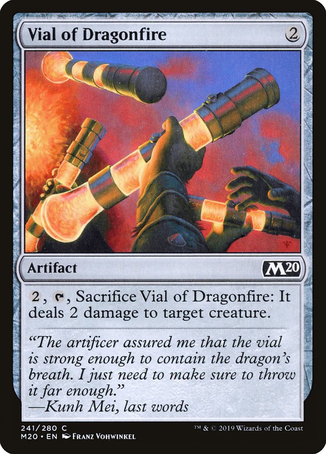 Vial of Dragonfire [Core Set 2020] | Exor Games Truro