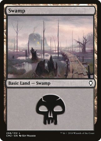 Swamp (298) [Commander Anthology Volume II] | Exor Games Truro