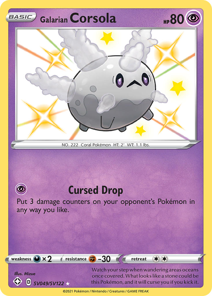 Galarian Corsola (SV049/SV122) [Sword & Shield: Shining Fates] | Exor Games Truro