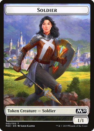 Soldier Token [Core Set 2020 Tokens] | Exor Games Truro