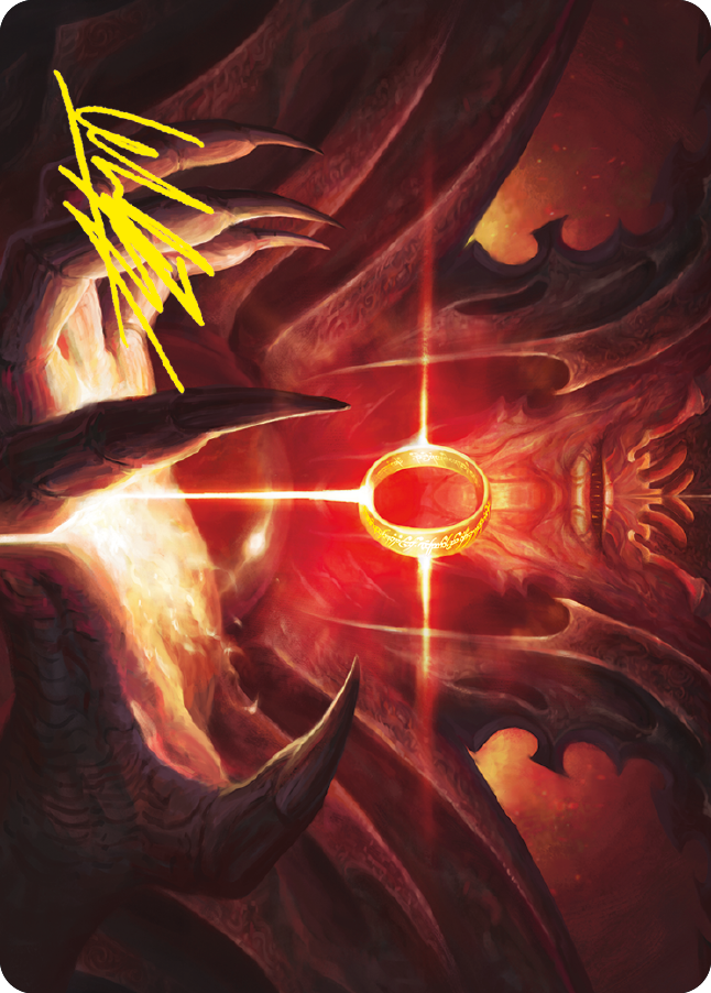 Sol Ring Art Card (Gold-Stamped Signature) [The Lord of the Rings: Tales of Middle-earth Art Series] | Exor Games Truro