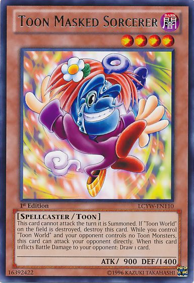 Toon Masked Sorcerer [LCYW-EN110] Rare | Exor Games Truro