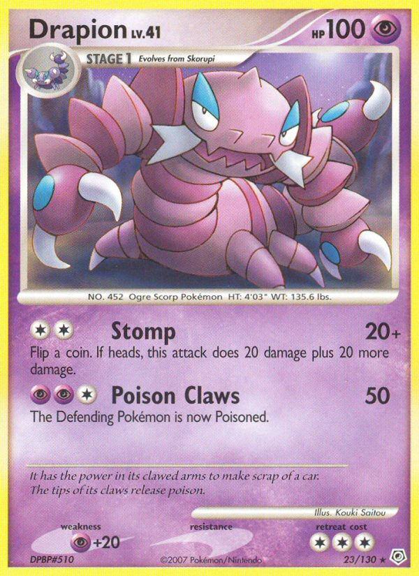 Drapion (23/130) [Diamond & Pearl: Base Set] | Exor Games Truro