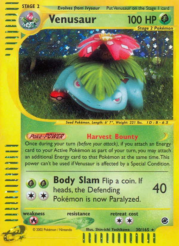 Venusaur (30/165) [Expedition: Base Set] | Exor Games Truro