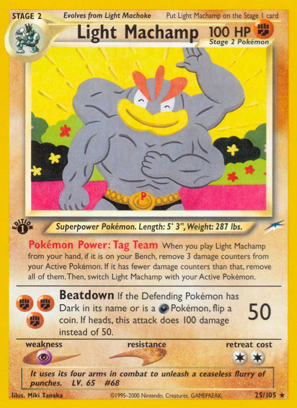 Light Machamp (25/105) [Neo Destiny 1st Edition] | Exor Games Truro