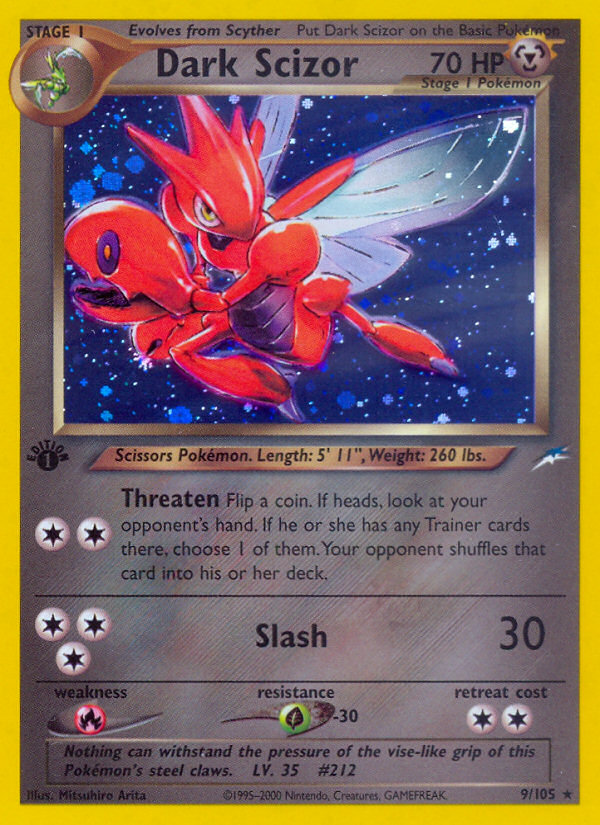 Dark Scizor (9/105) [Neo Destiny 1st Edition] | Exor Games Truro