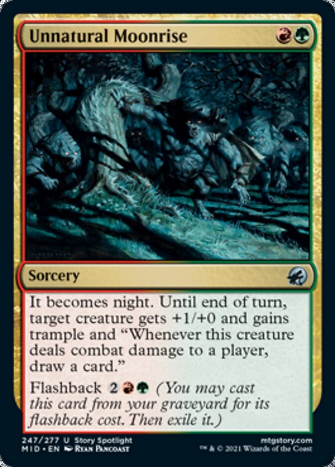 Unnatural Moonrise [Innistrad: Midnight Hunt] | Exor Games Truro