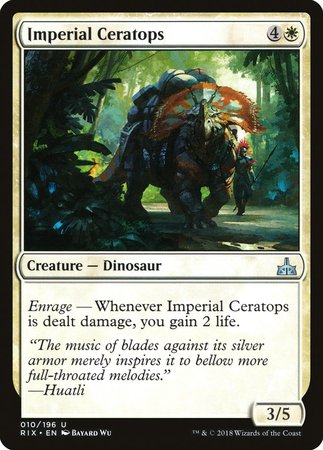 Imperial Ceratops [Rivals of Ixalan] | Exor Games Truro