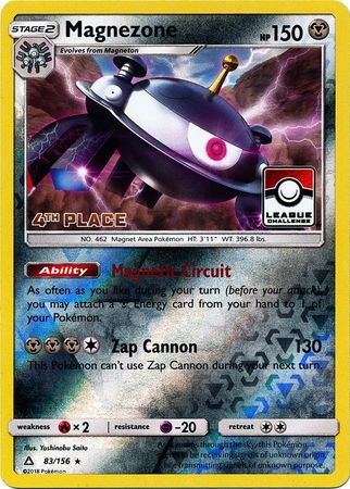 Magnezone (83/156) (League Promo 4th Place) [Sun & Moon: Ultra Prism] | Exor Games Truro