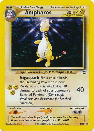 Ampharos (1/111) [Neo Genesis Unlimited] | Exor Games Truro