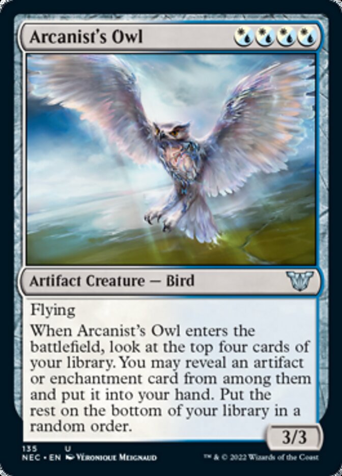 Arcanist's Owl [Kamigawa: Neon Dynasty Commander] | Exor Games Truro