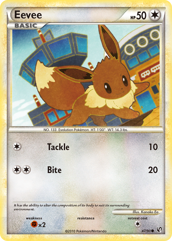 Eevee (47/90) [HeartGold & SoulSilver: Undaunted] | Exor Games Truro