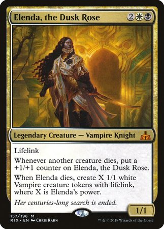 Elenda, the Dusk Rose [Rivals of Ixalan] | Exor Games Truro