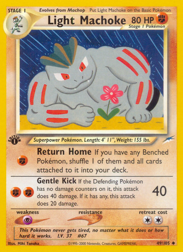 Light Machoke (49/105) [Neo Destiny 1st Edition] | Exor Games Truro