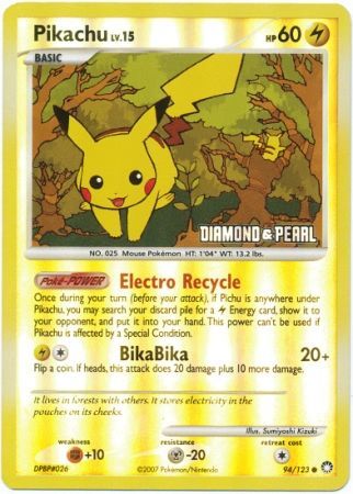 Pikachu (94/123) [Burger King Promos: 2008 Collection] | Exor Games Truro