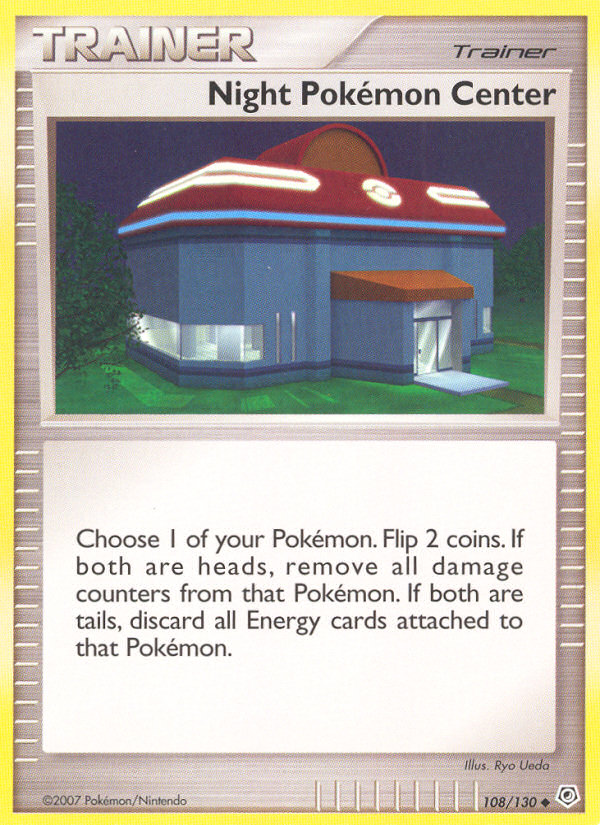 Night Pokemon Center (108/130) [Diamond & Pearl: Base Set] | Exor Games Truro