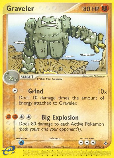 Graveler (29/97) [EX: Dragon] | Exor Games Truro