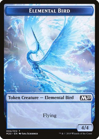 Elemental Bird Token [Core Set 2020 Tokens] | Exor Games Truro