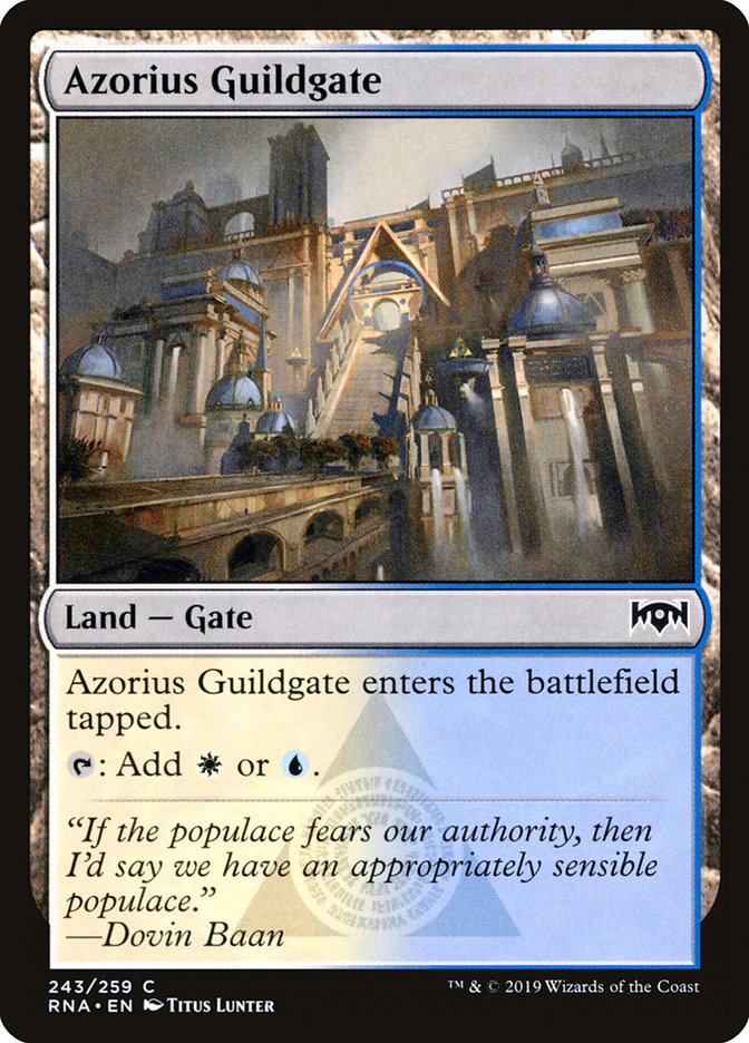 Azorius Guildgate (243/259) [Ravnica Allegiance] | Exor Games Truro