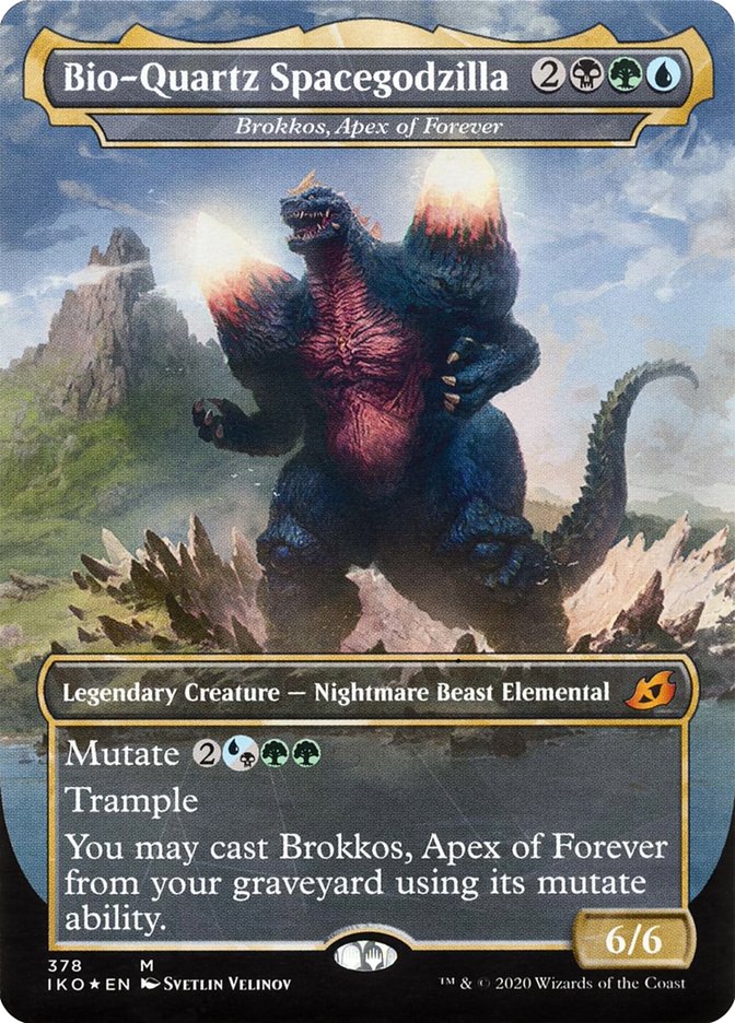 Brokkos, Apex of Forever - Bio-Quartz Spacegodzilla (Godzilla Series) [Ikoria: Lair of Behemoths] | Exor Games Truro