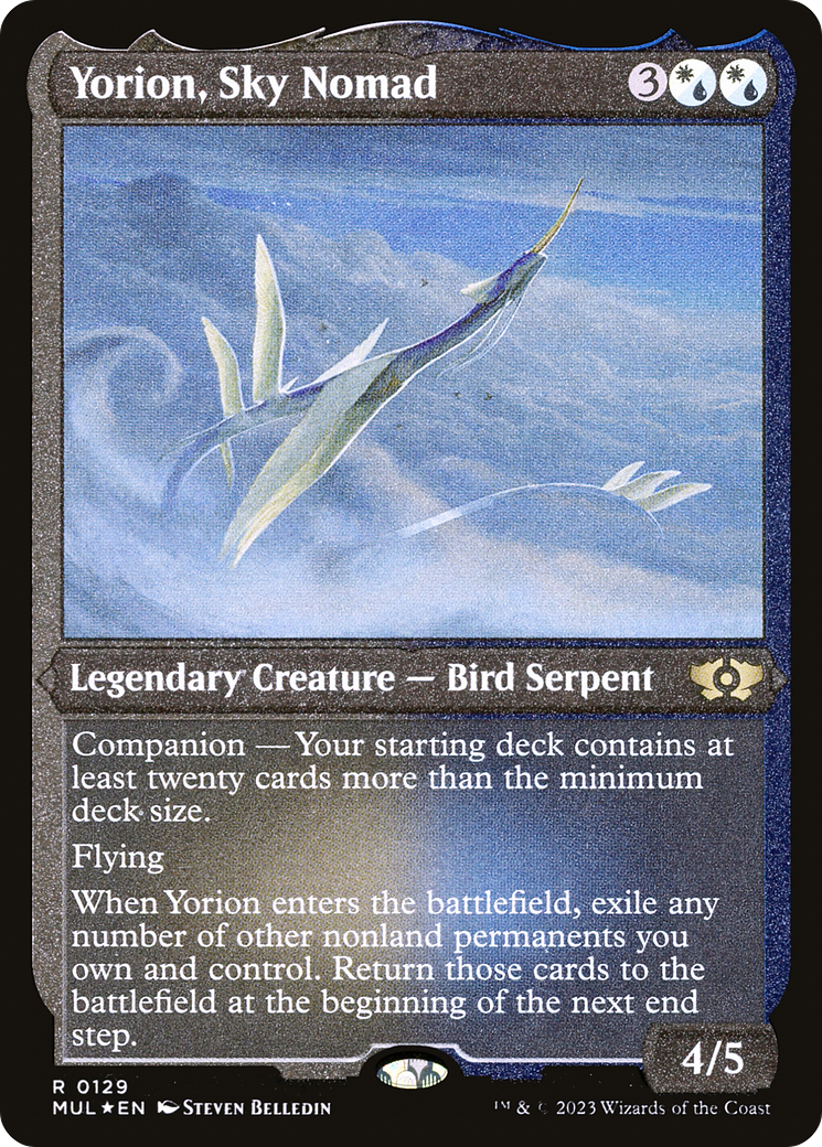 Yorion, Sky Nomad (Foil Etched) [Multiverse Legends] | Exor Games Truro