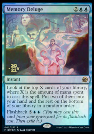 Memory Deluge [Innistrad: Midnight Hunt Prerelease Promos] | Exor Games Truro