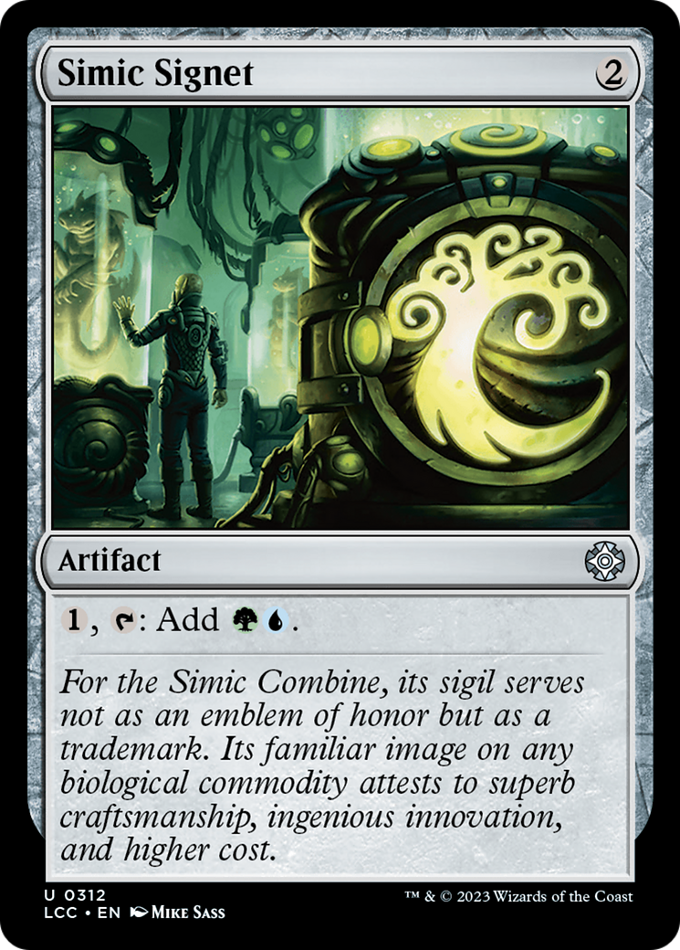Simic Signet [The Lost Caverns of Ixalan Commander] | Exor Games Truro