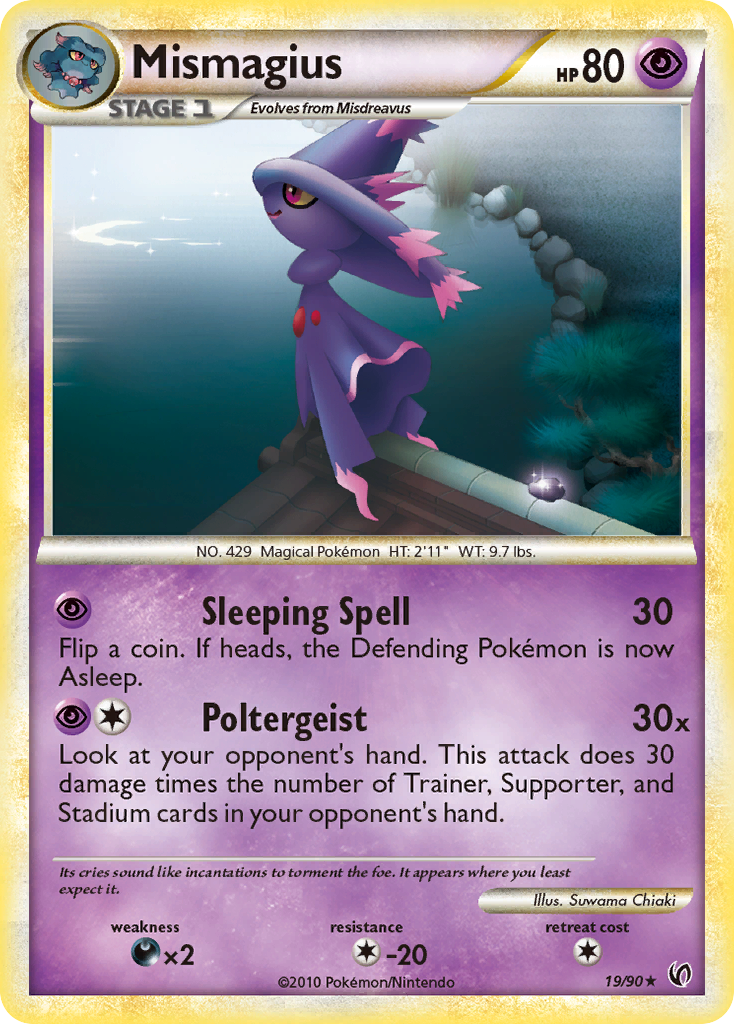 Mismagius (19/90) [HeartGold & SoulSilver: Undaunted] | Exor Games Truro