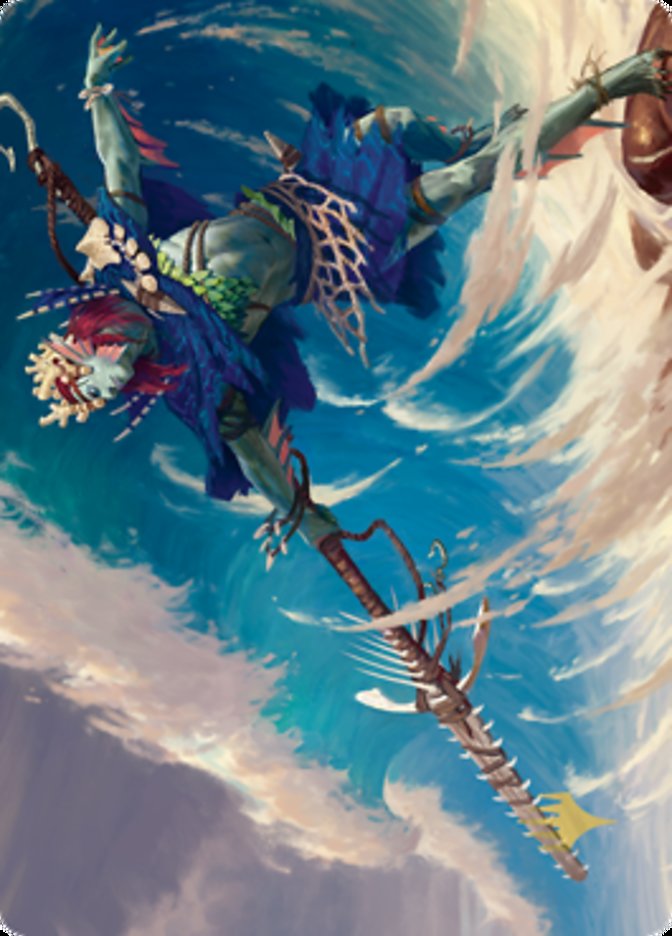 Tazeem Roilmage Art Card (Gold-Stamped Signature) [Zendikar Rising Art Series] | Exor Games Truro