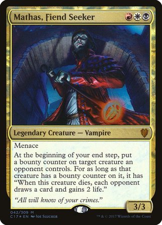 Mathas, Fiend Seeker [Commander 2017] | Exor Games Truro