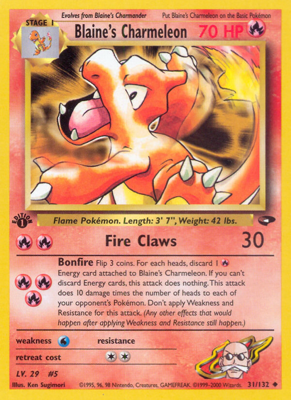 Blaine's Charmeleon (31/132) [Gym Challenge 1st Edition] | Exor Games Truro