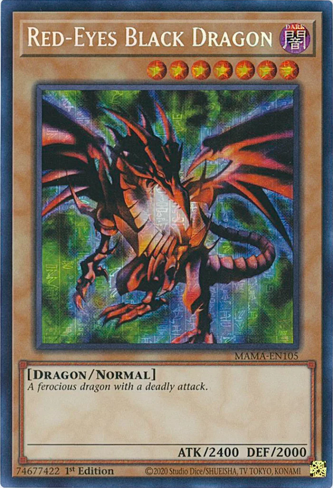 Red-Eyes Black Dragon [MAMA-EN105] Secret Pharaoh's Rare | Exor Games Truro