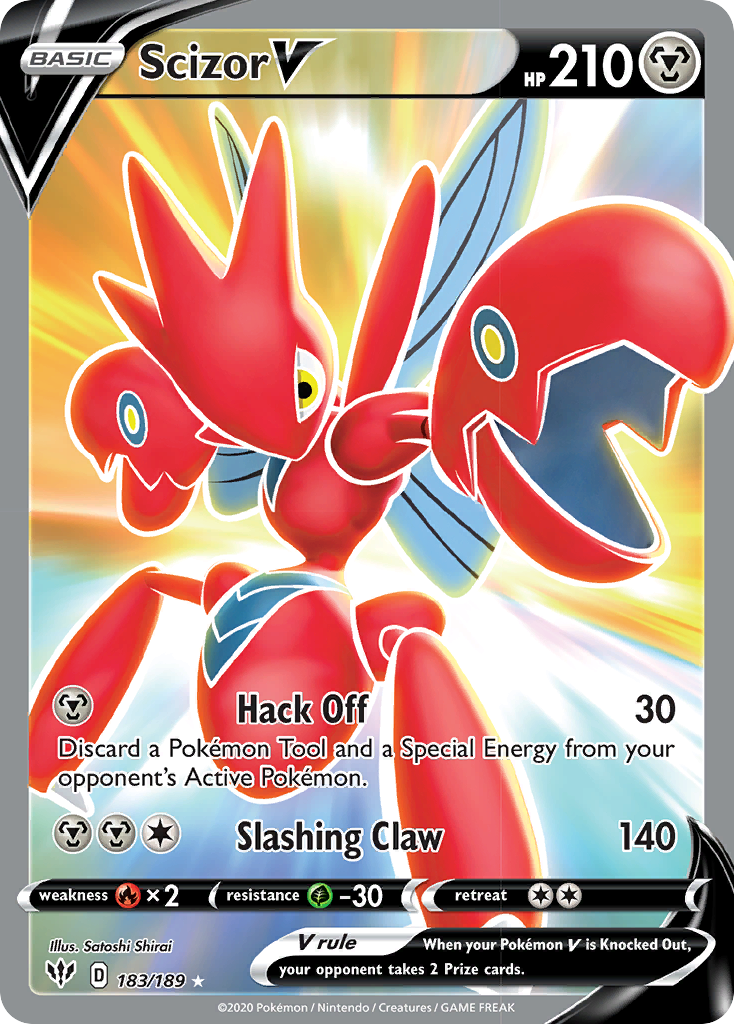 Scizor V (183/189) [Sword & Shield: Darkness Ablaze] | Exor Games Truro