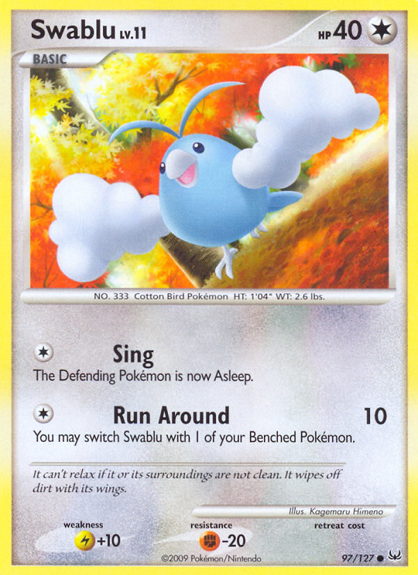 Swablu (97/127) [Platinum: Base Set] | Exor Games Truro