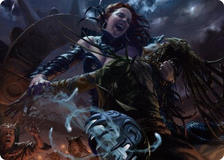 Olivia's Midnight Ambush Art Card [Innistrad: Midnight Hunt Art Series] | Exor Games Truro
