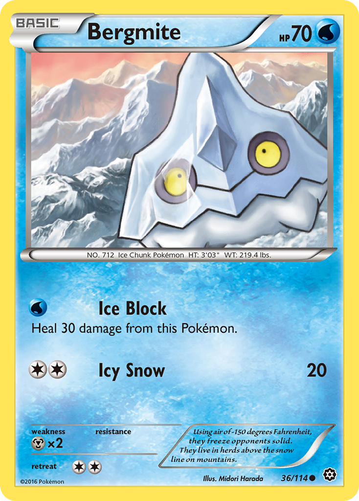 Bergmite (36/114) [XY: Steam Siege] | Exor Games Truro