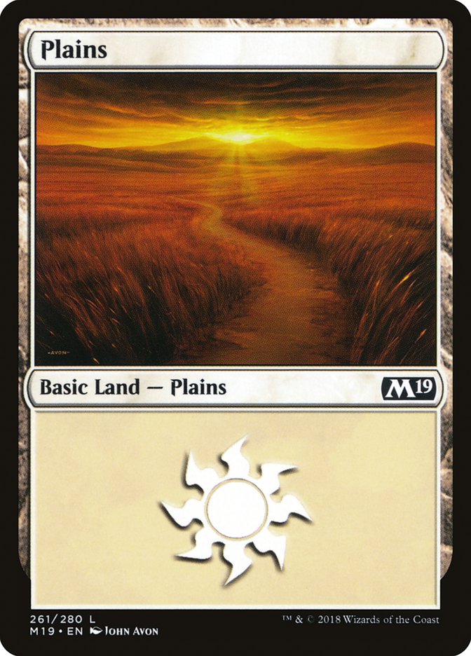 Plains (261) [Core Set 2019] | Exor Games Truro