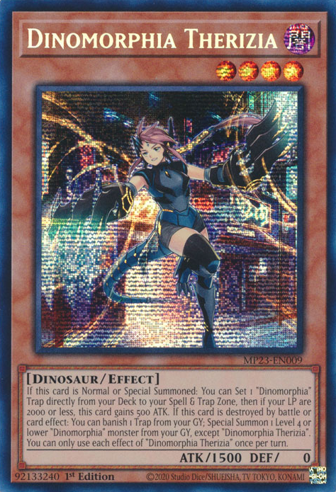 Dinomorphia Therizia [MP23-EN009] Prismatic Secret Rare | Exor Games Truro