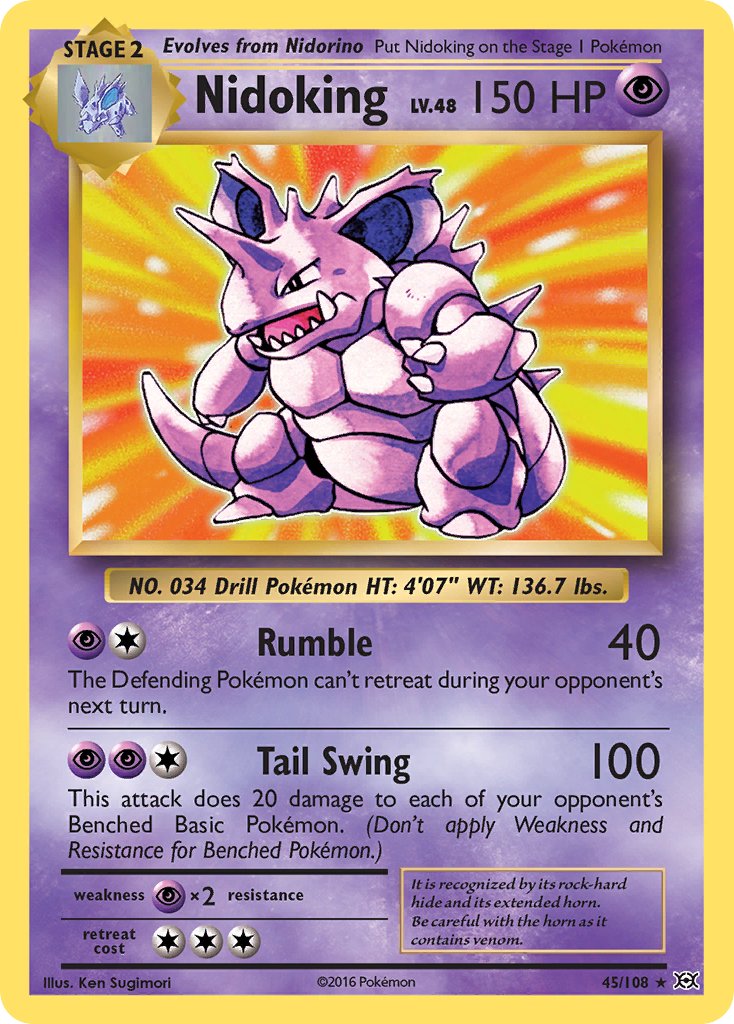 Nidoking (45/108) (Theme Deck Exclusive) [XY: Evolutions] | Exor Games Truro