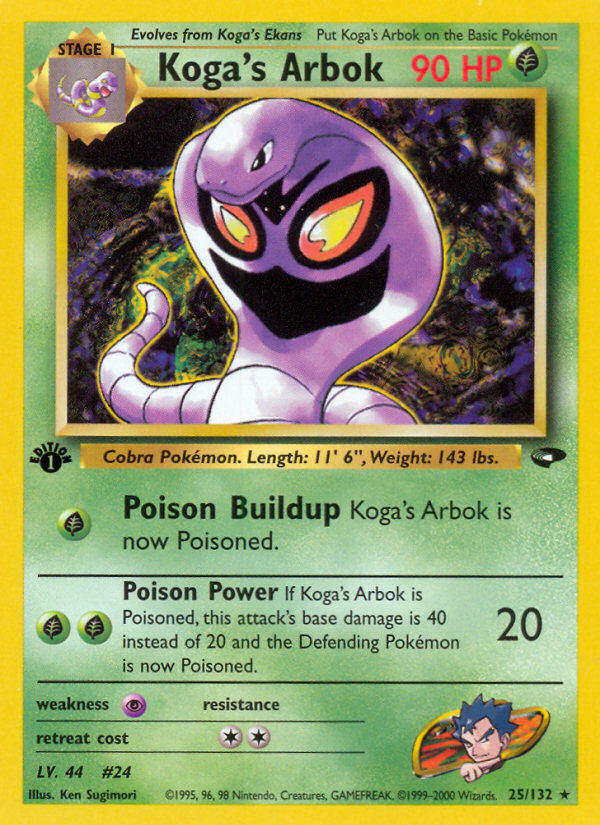 Koga's Arbok (25/132) [Gym Challenge 1st Edition] | Exor Games Truro