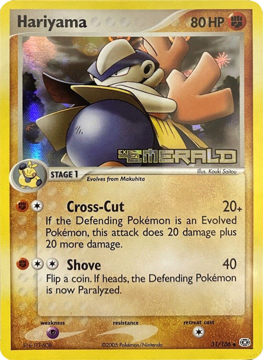 Hariyama (31/106) (Stamped) [EX: Emerald] | Exor Games Truro