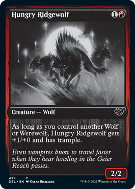 Hungry Ridgewolf [Innistrad: Double Feature] | Exor Games Truro