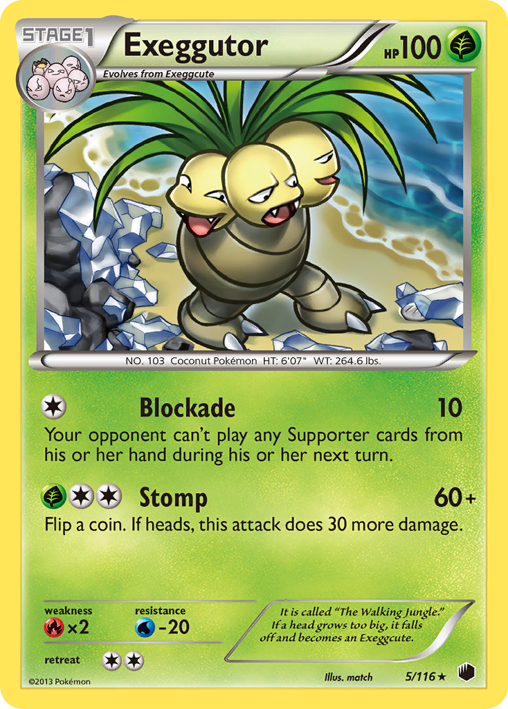 Exeggutor (5/116) [Black & White: Plasma Freeze] | Exor Games Truro