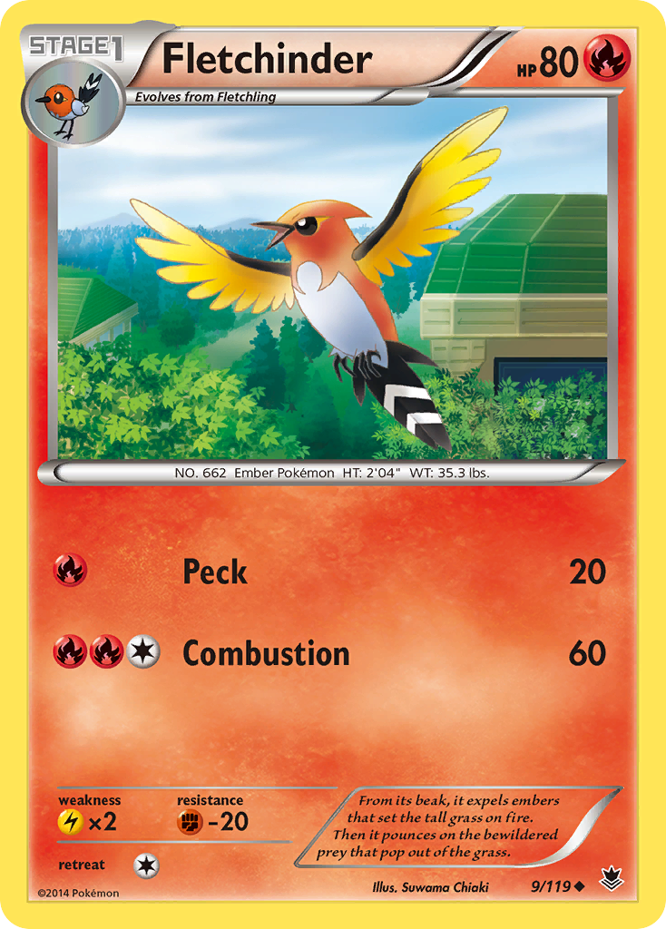 Fletchinder (9/119) [XY: Phantom Forces] | Exor Games Truro