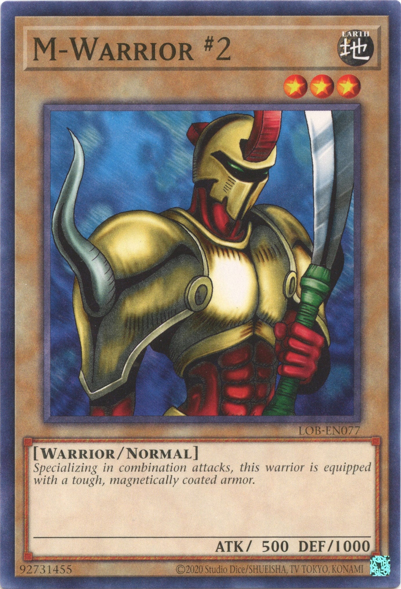 M-Warrior #2 (25th Anniversary) [LOB-EN077] Common | Exor Games Truro