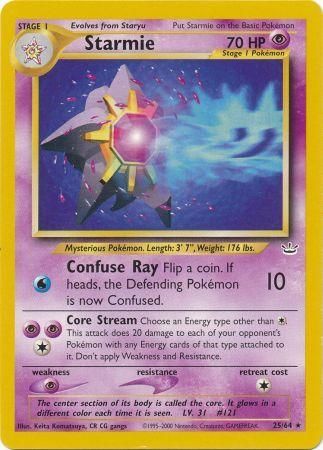 Starmie (25/64) [Neo Revelation Unlimited] | Exor Games Truro