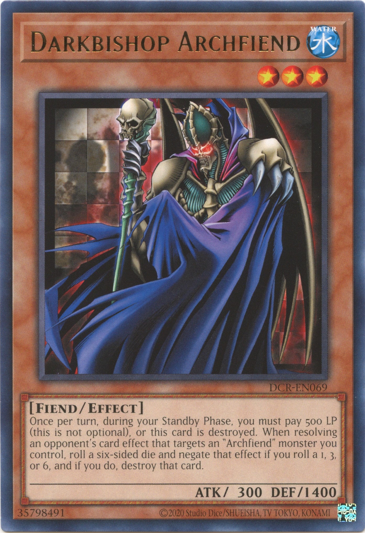 Darkbishop Archfiend (25th Anniversary) [DCR-EN069] Rare | Exor Games Truro