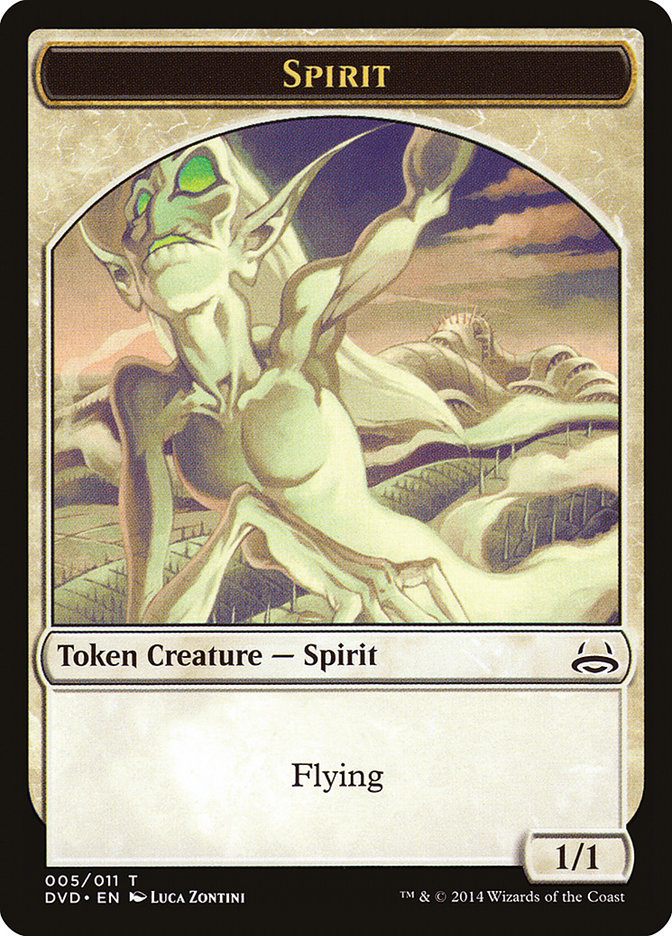 Spirit Token (Divine vs. Demonic) [Duel Decks Anthology Tokens] | Exor Games Truro