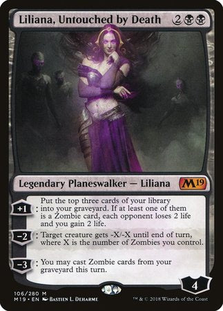 Liliana, Untouched by Death [Core Set 2019] | Exor Games Truro